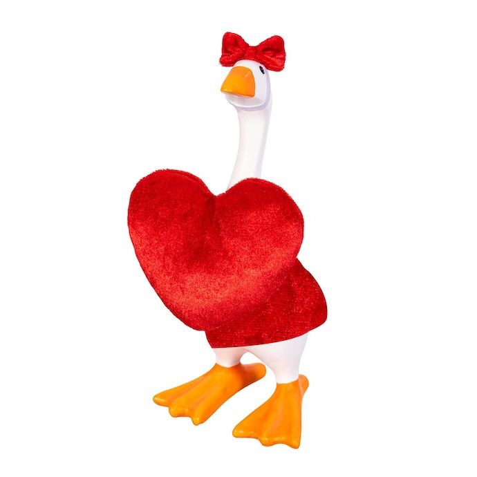 Gordy the Desktop/ Table Goose Valentine's Day Heart - Heart and Bow Only