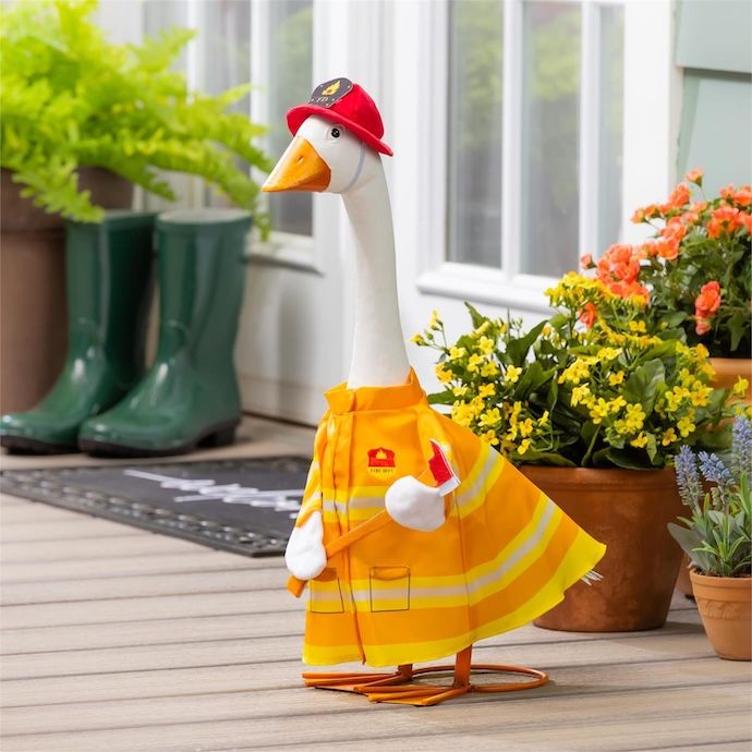 Giddy the Goose/ Glammy Flamingo Firefighter - Outfit Only