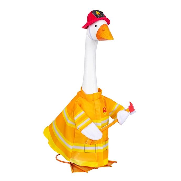 Giddy the Goose/ Glammy Flamingo Firefighter - Outfit Only