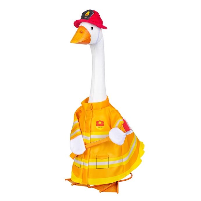 Giddy the Goose/ Glammy Flamingo Firefighter - Outfit Only