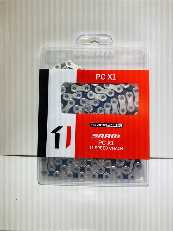 SRAM PC-X1 Chain - 11-Speed, 118 Links, Silver/Black