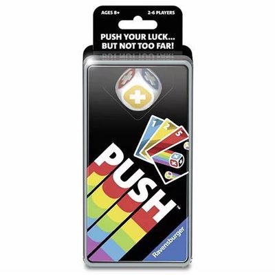 PUSH Card Game by Ravensburger – Box and Game Components