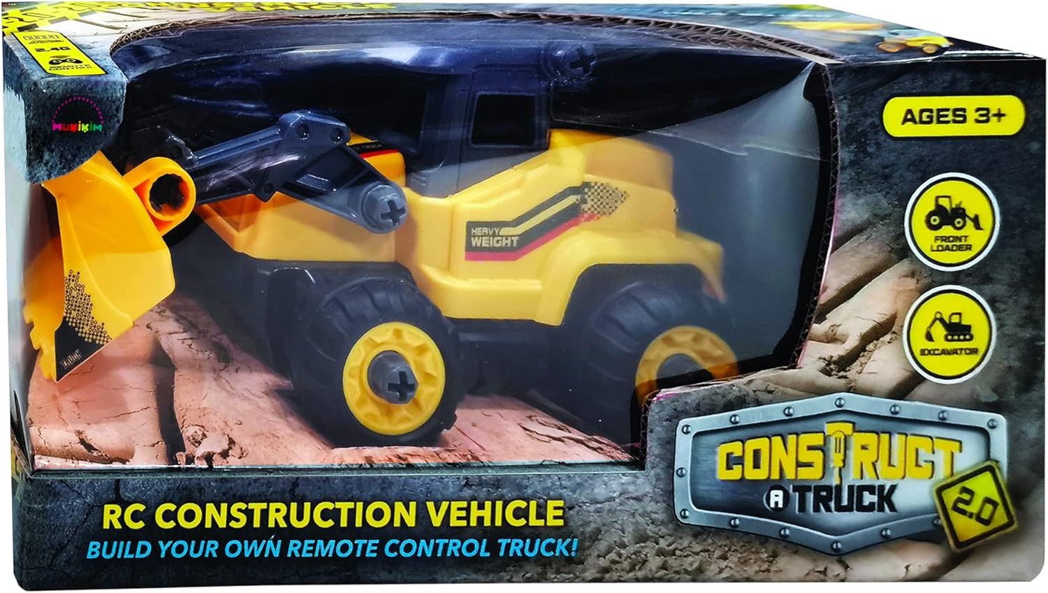 Construct A Truck 2.0 Front Loader by Mukikim – Assembled RC Construction Vehicle