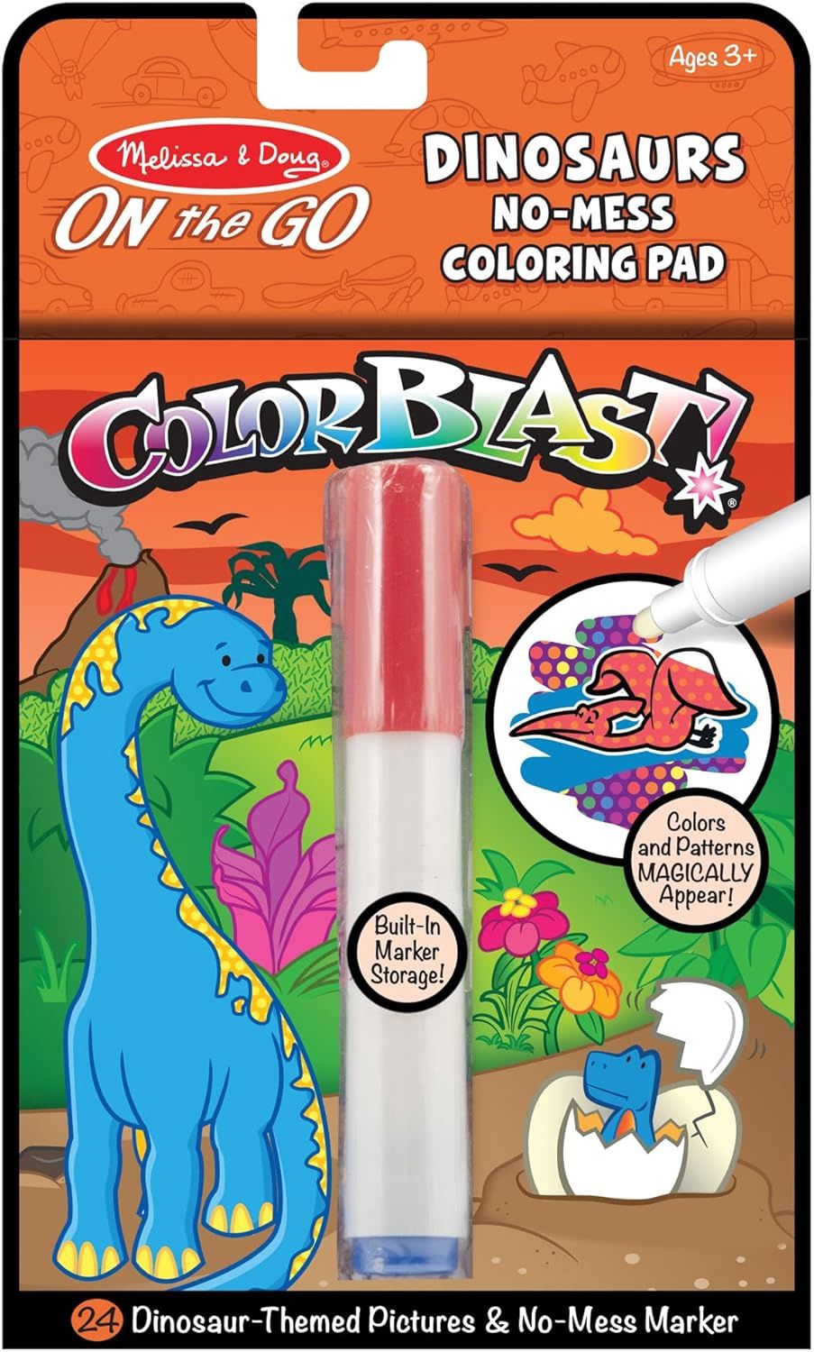 ColorBlast Dinosaurs No-mess Coloring Pad