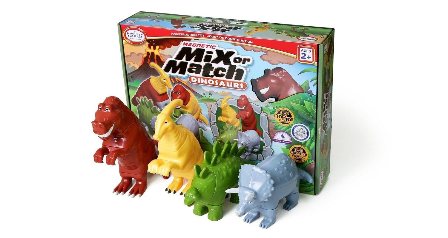Product image Magnetic Mix or Match Dinosaurs Set 1 by Popular Playthings