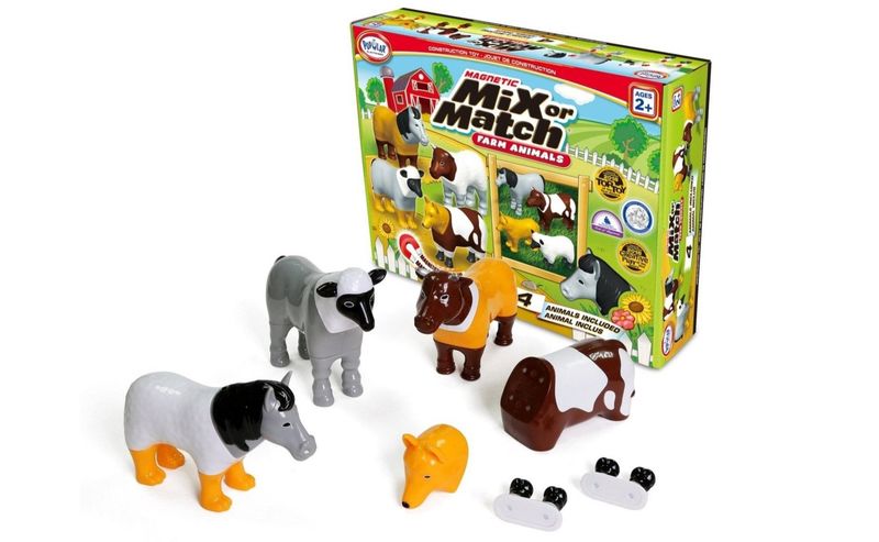 Magnetic Mix or Match Farm Animals Play Set by Popular Playthings product image