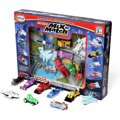 Magnetic Mix or Match Micro Vehicles Deluxe 2 Set by Popular Playthings product image