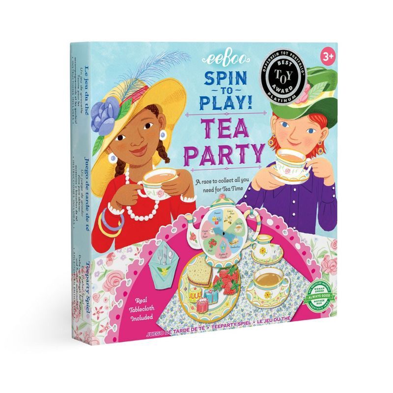 eeBoo Tea Party Spinner Game - Box and Game Components​