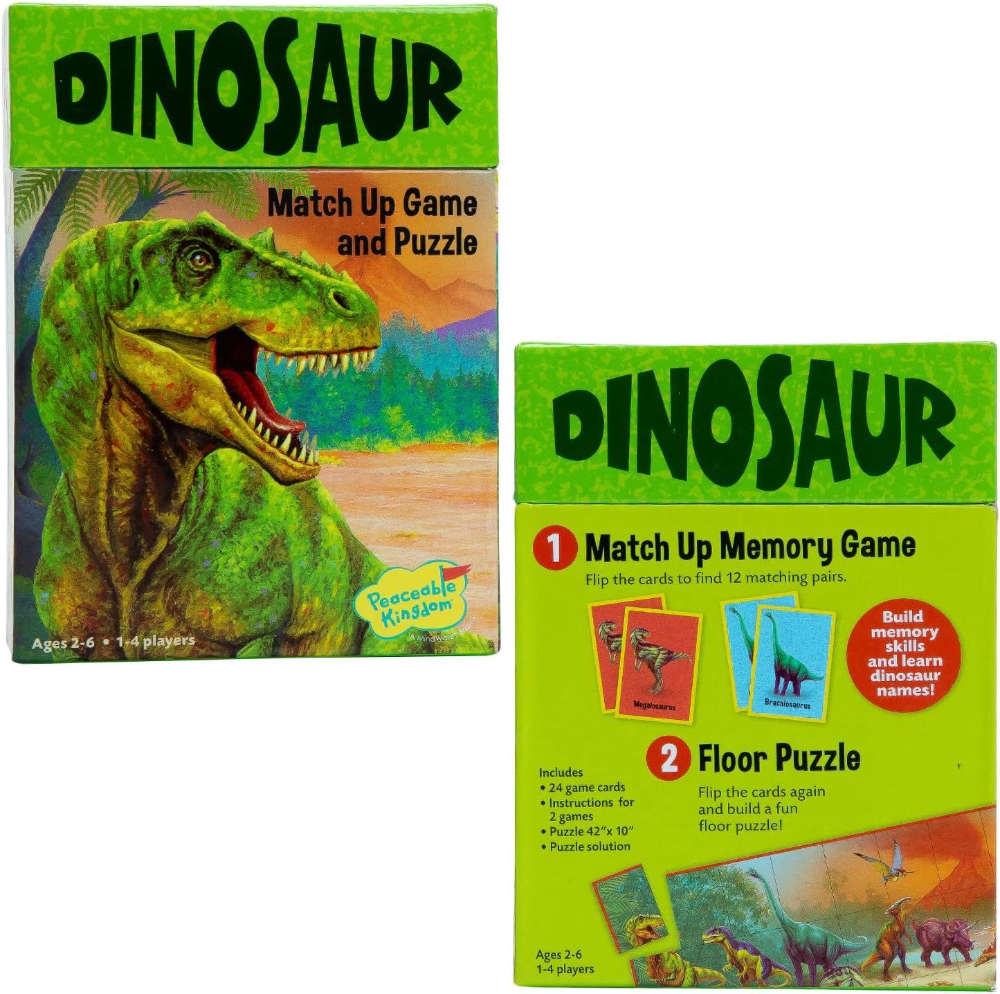 Dinosaur Match up Game and Puzzle