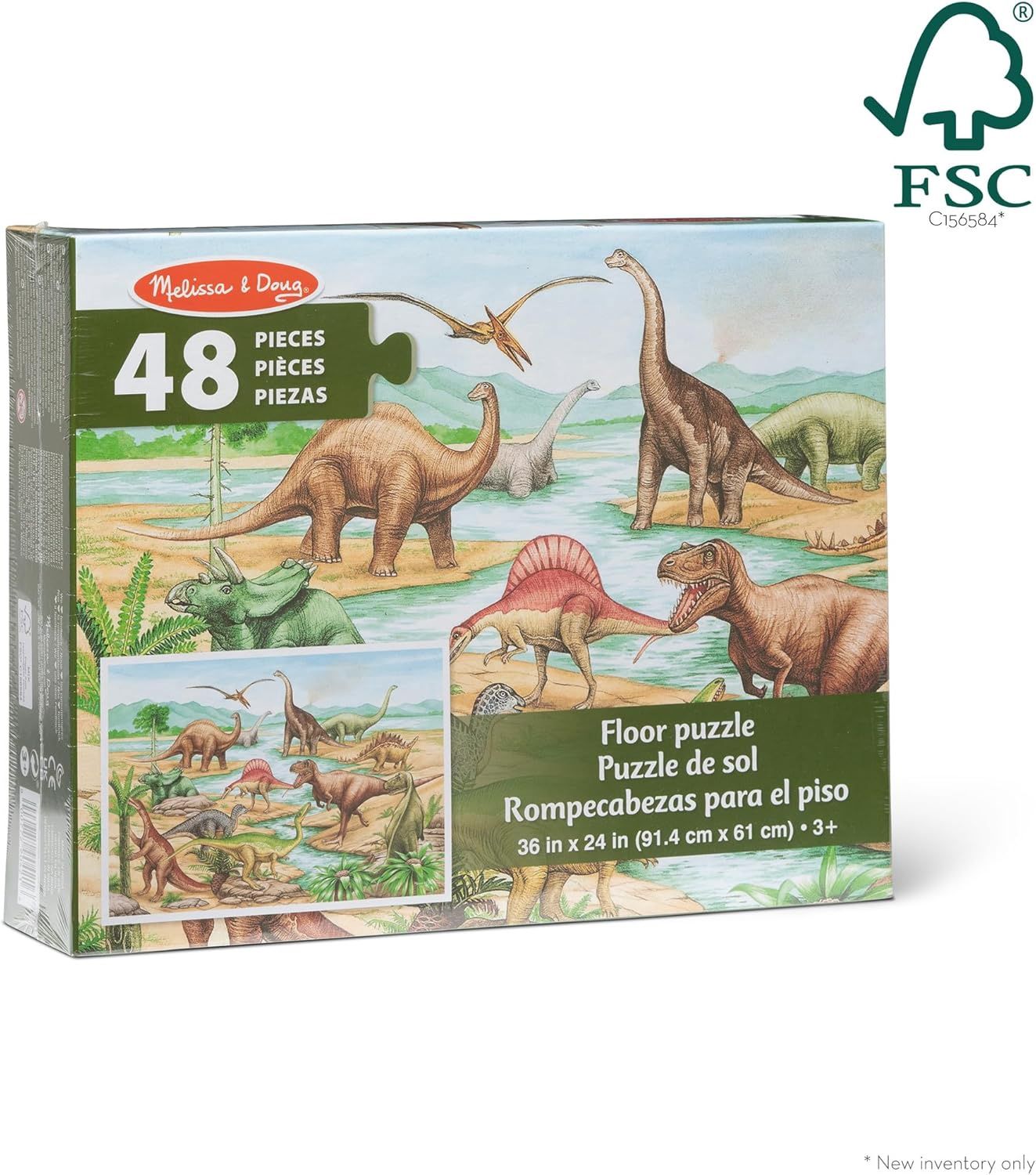 48 Pc. Dinosaurs Floor Puzzle (Melissa &amp; Doug)