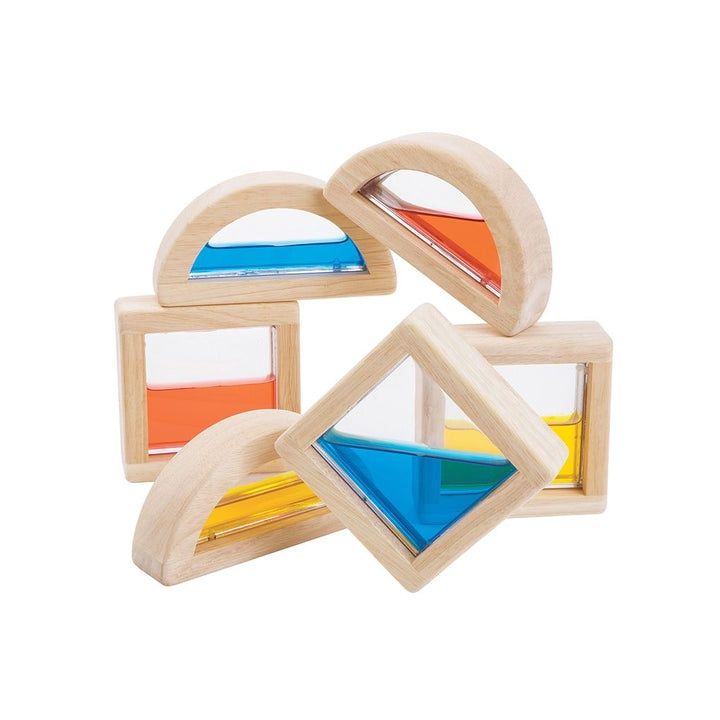 PlanToys Water Blocks – 6-Piece Colored Building Set