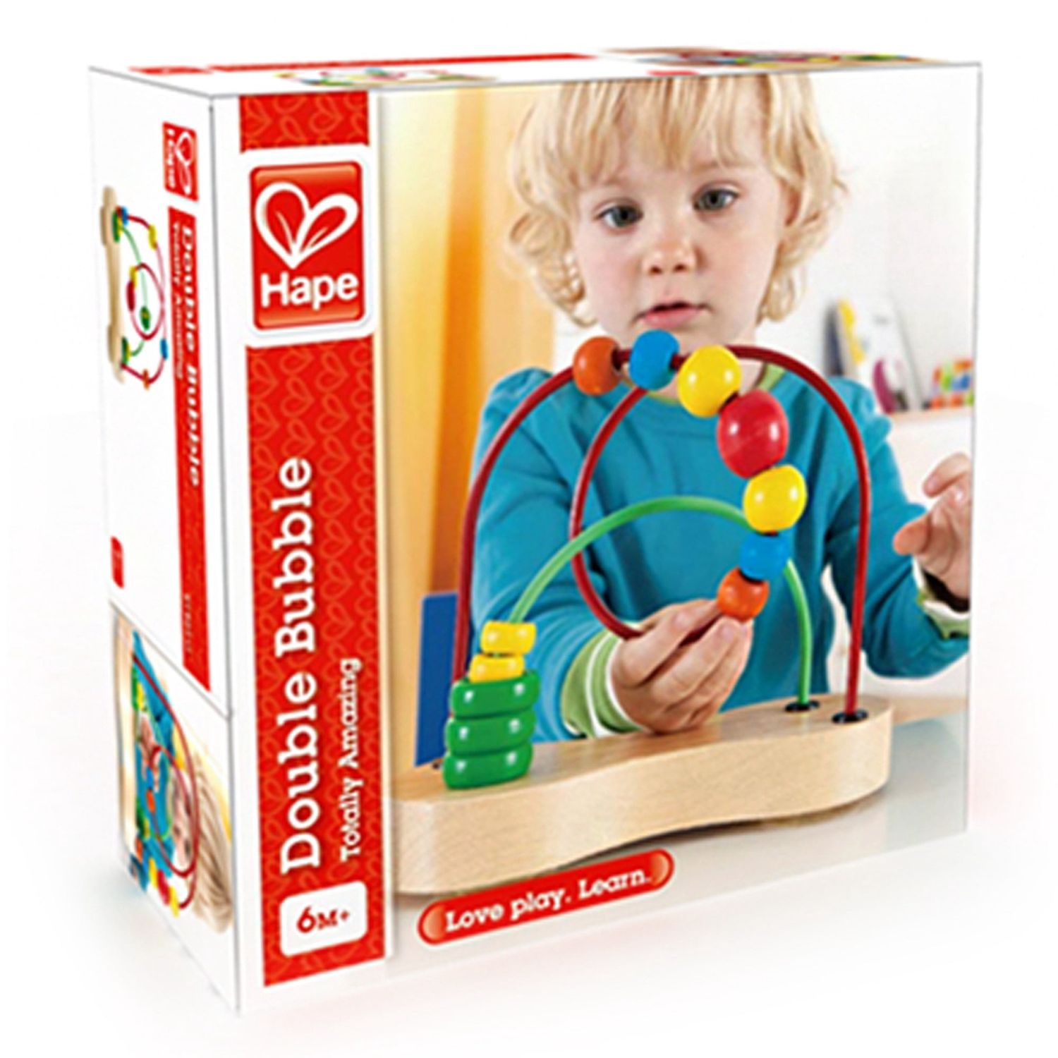 Hape Double Bubble – Wooden Bead Maze for Toddlers