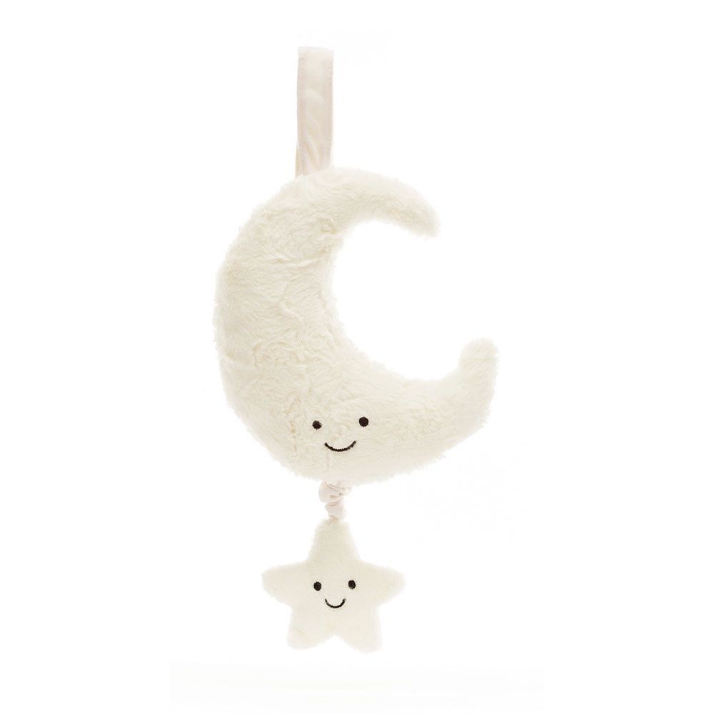 Jellycat Amuseables Moon Musical Pull – Soft Baby Lullaby Toy​