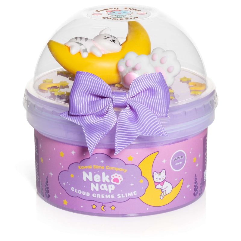 Neko Nap Cloud Crème Slime with soft texture and lavender scent
