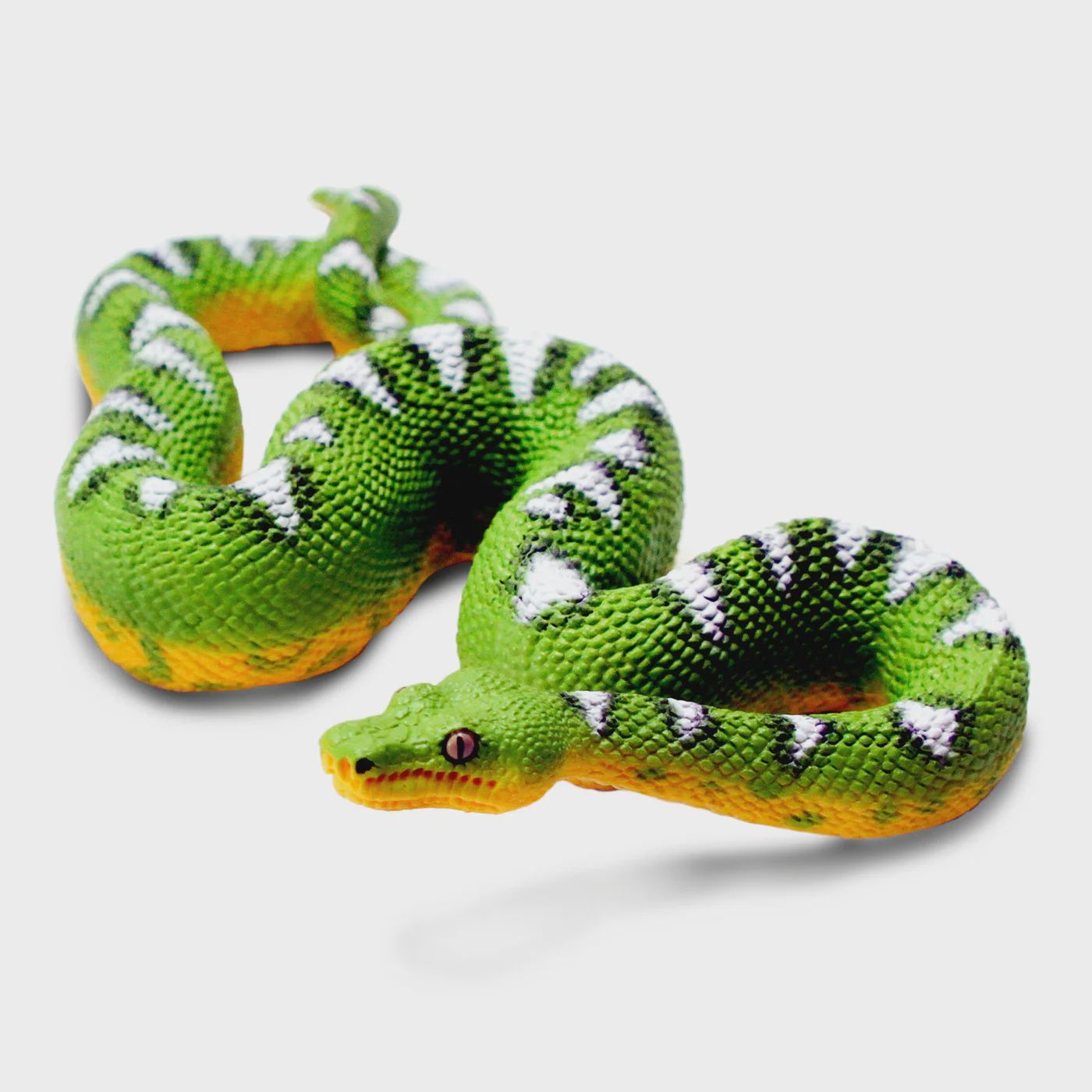 Safari Ltd. Emerald Tree Boa figure – vibrant green, coiled rainforest snake toy with realistic scales for educational play