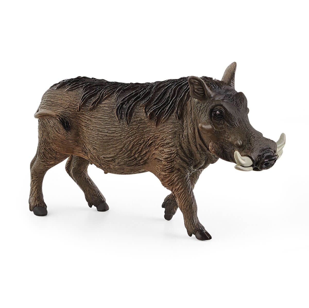 Schleich Warthog figurine – realistic, hand-painted wild pig toy with tusks and coarse fur for savanna play and wildlife education