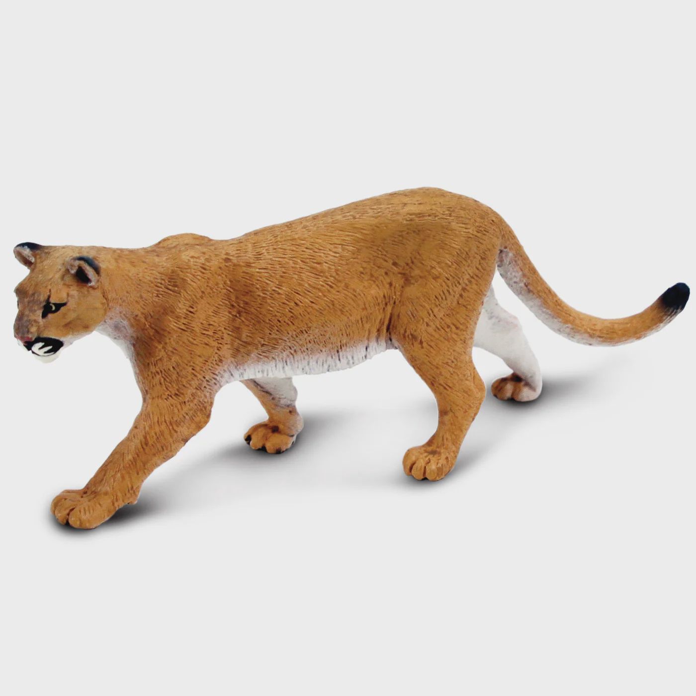 Safari Ltd. Mountain Lion figurine – lifelike, hand-painted big cat toy in stalking pose for wildlife education and imaginative play