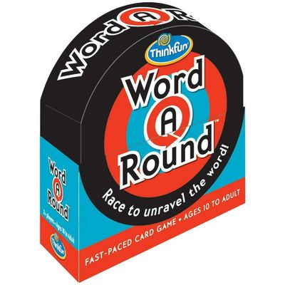 WordARound cards with circular words packaging
