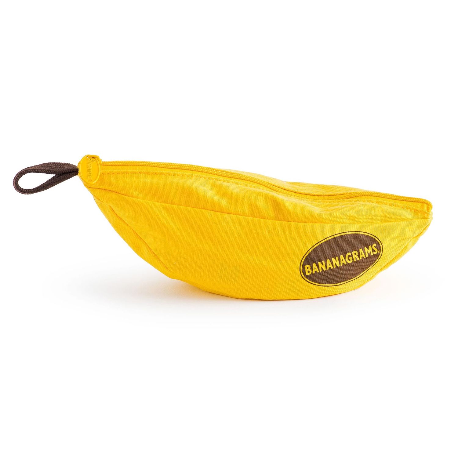 Bananagrams game with banana pouch