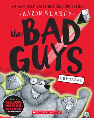 Cover of The Bad Guys Book 8 featuring the team showcasing their new superpowers.