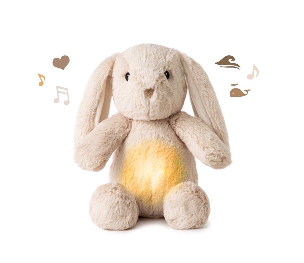 Billy Bunny™ plush emitting a soft, pulsing glow