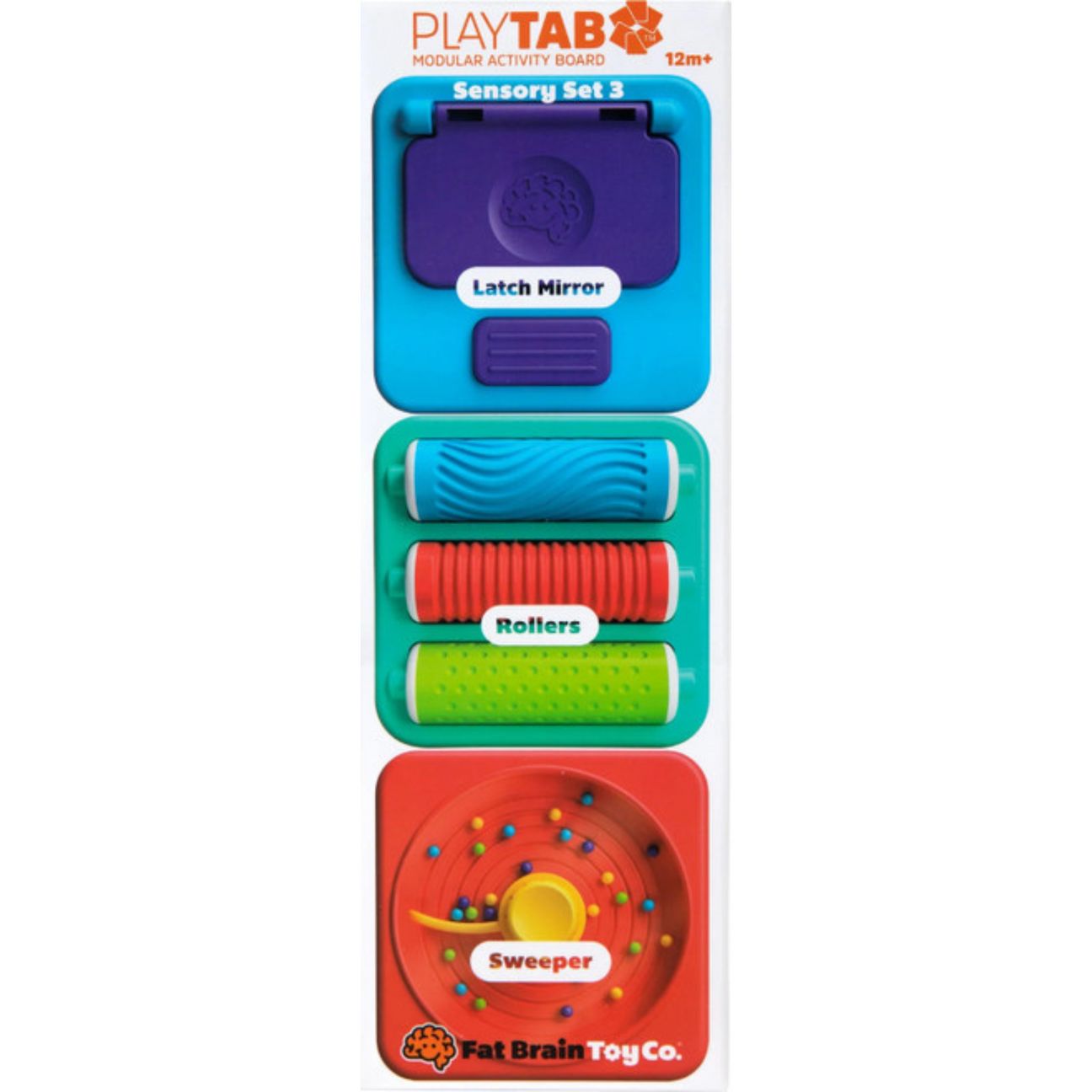 PlayTab:
Latch Mirror Tile with hidden mirror
 Tile with textured cylinders
 Sweeper Tile with rotating beads