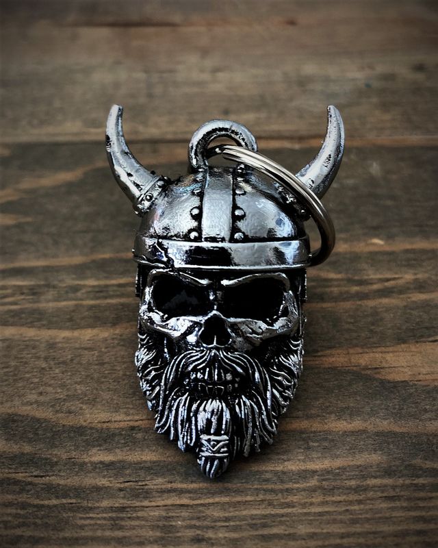 Motorcycle Bell - Skull Viking