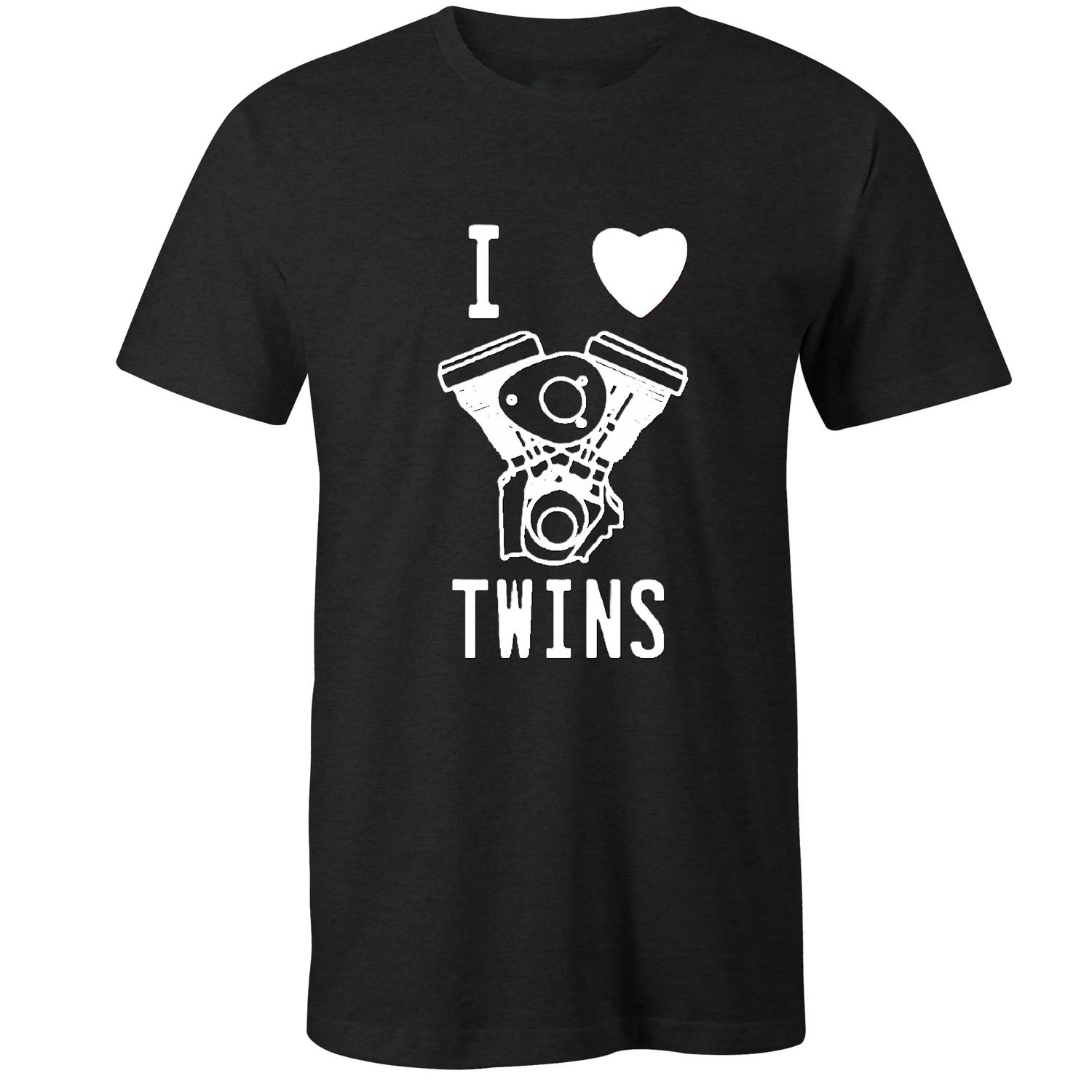 I Love Twins Shirt, Color: Black, Size: Small