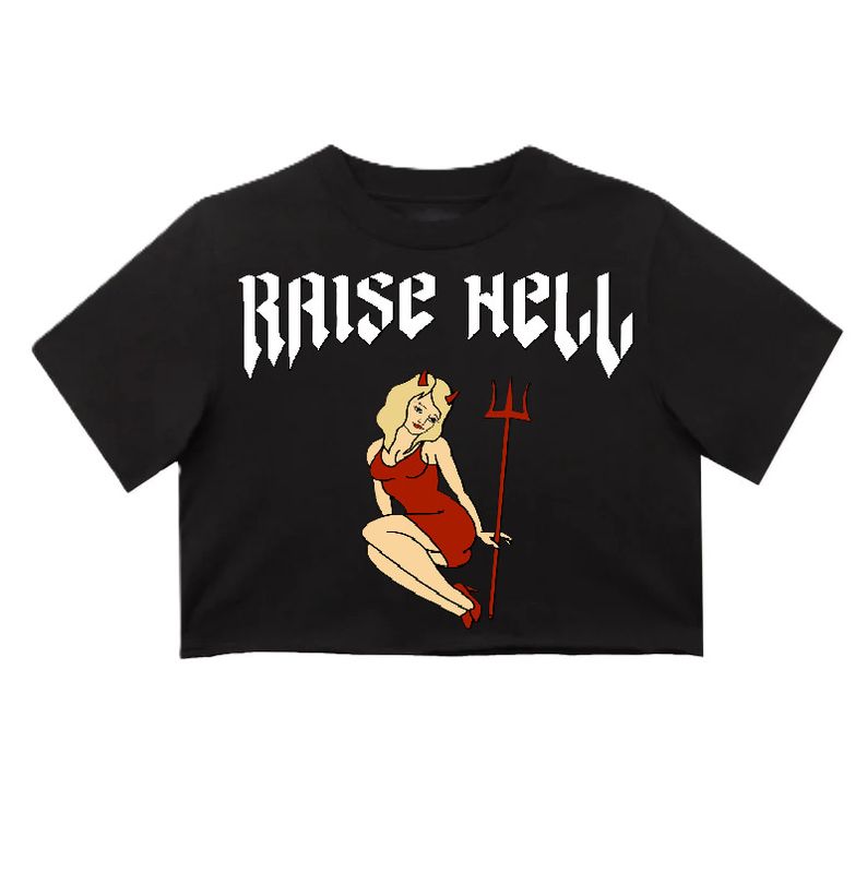 Ladies Raise Hell Crop Top