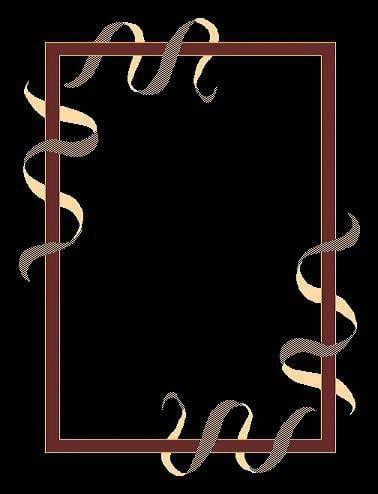 African Adventure Ribbon Black 5x7