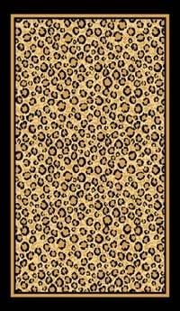 African Adventure Leopard Skin Black 5x7