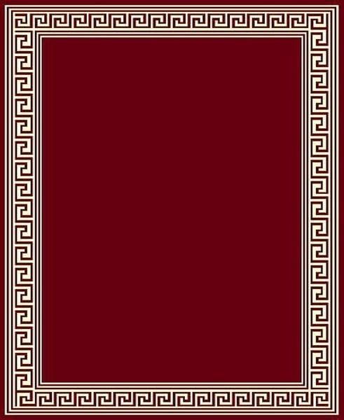 Taj Greek Key Burgundy 5x7