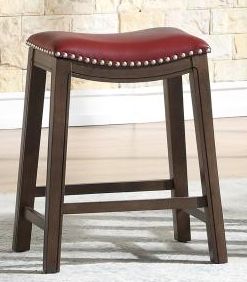 5682 24&quot; Red Bar Stool