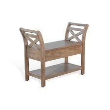 Accent Bench w/storage Brown