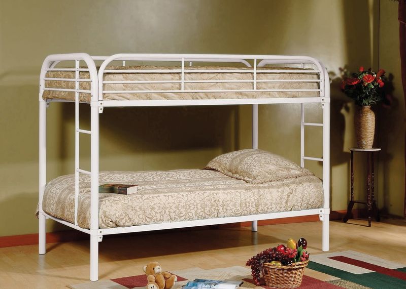 4501 White Twin/Twin Bunk