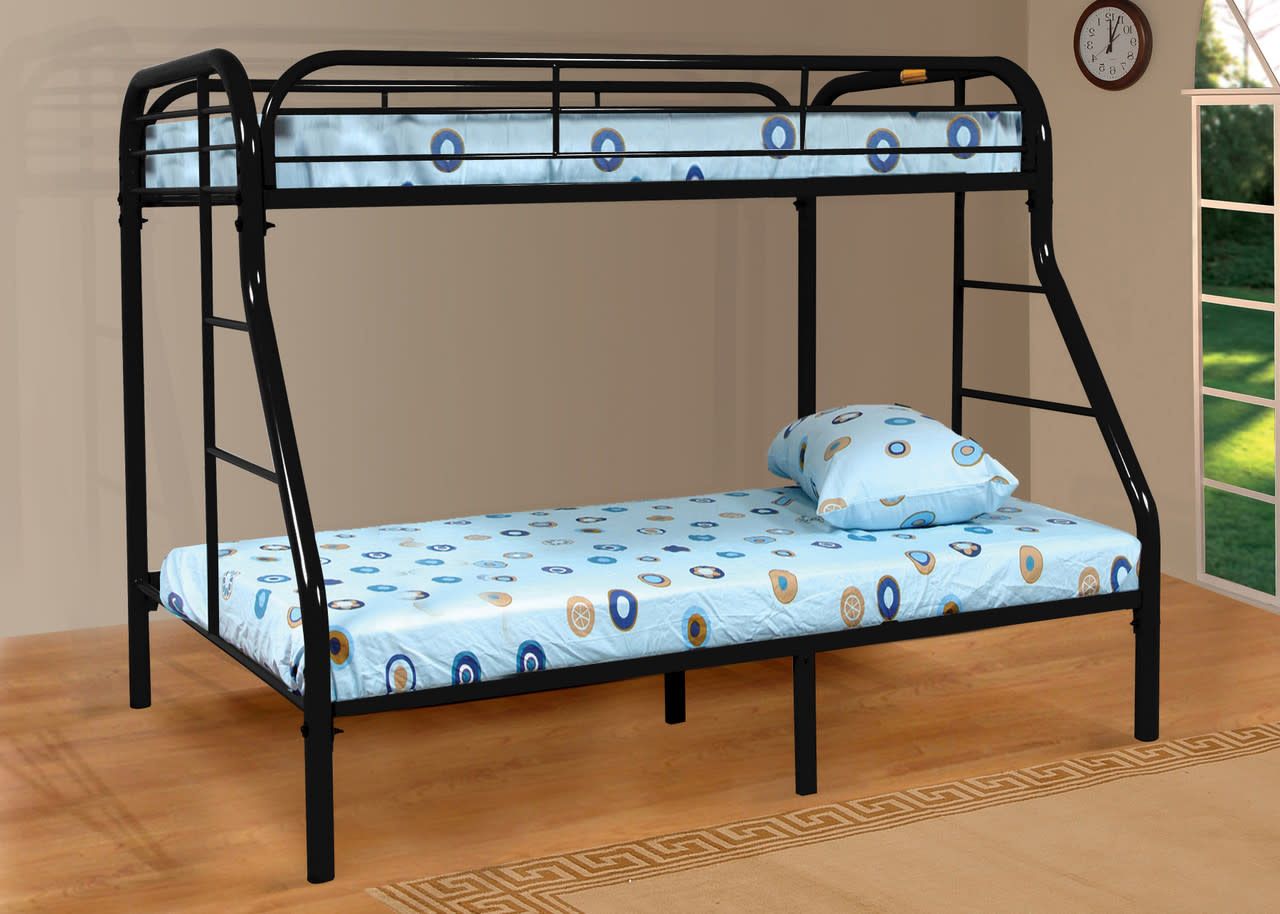 4502 Black Twin/Full Bunk-Bed