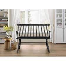 Spindleback Bench Black 4185