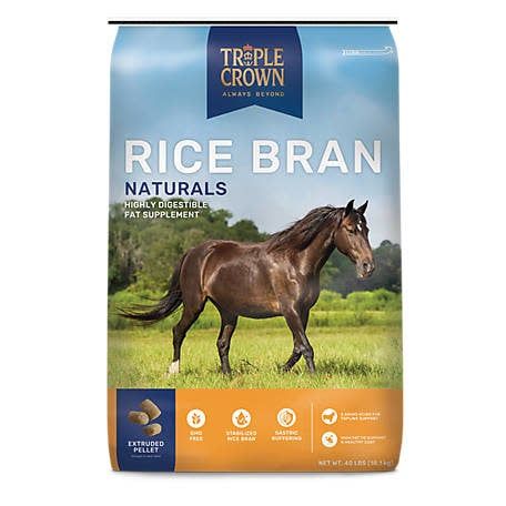 Equine-Triple Crown Naturals Rice Bran 40lbs