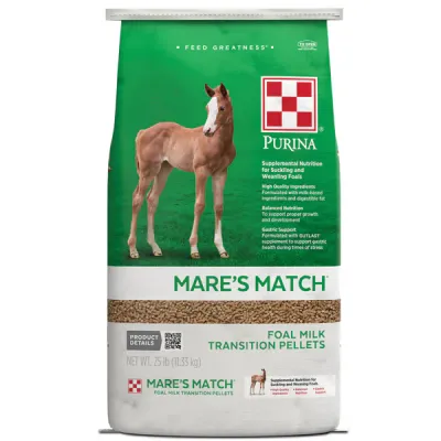 Mares Match Milk Replacer 25Lbs pellets