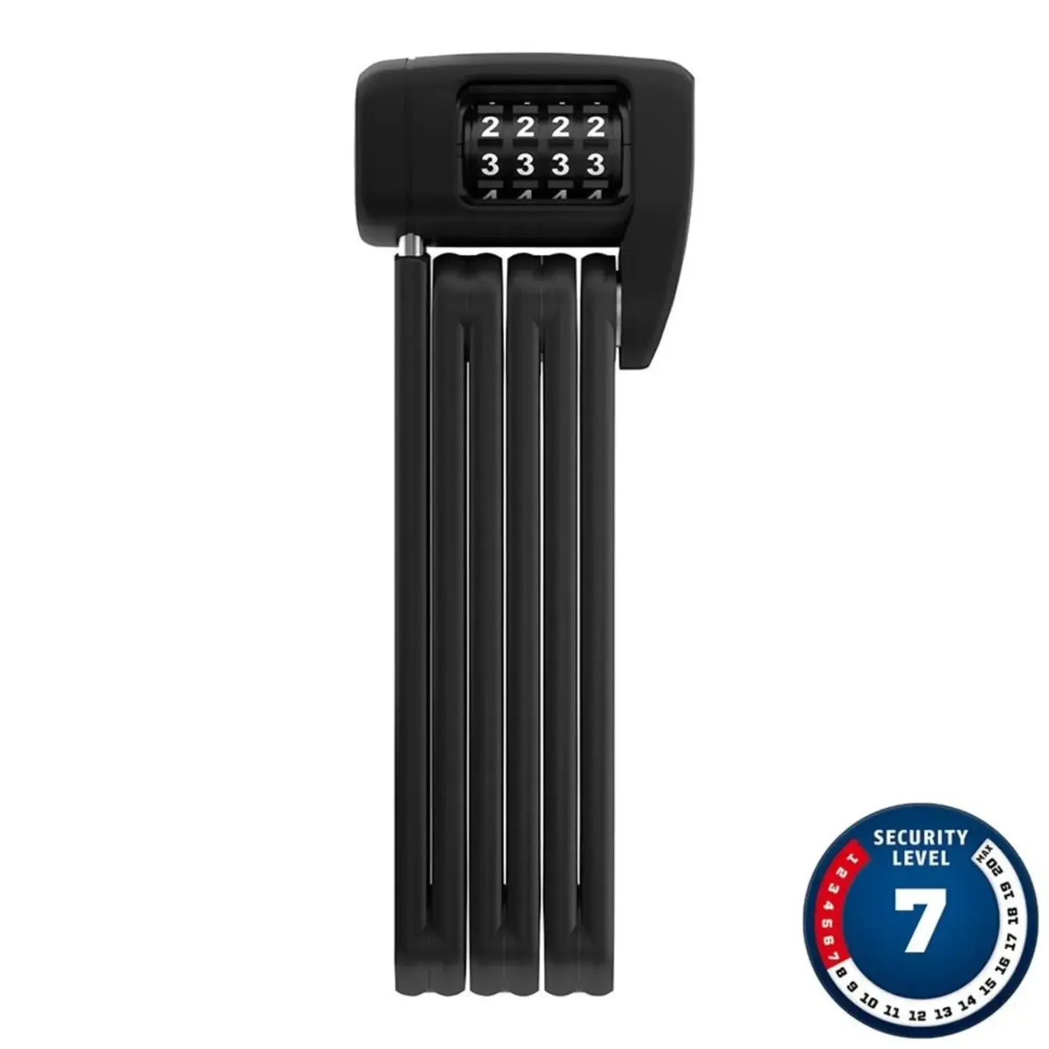Abus Bordo Lite 6055K Folding Combination Lock, 85cm, Black