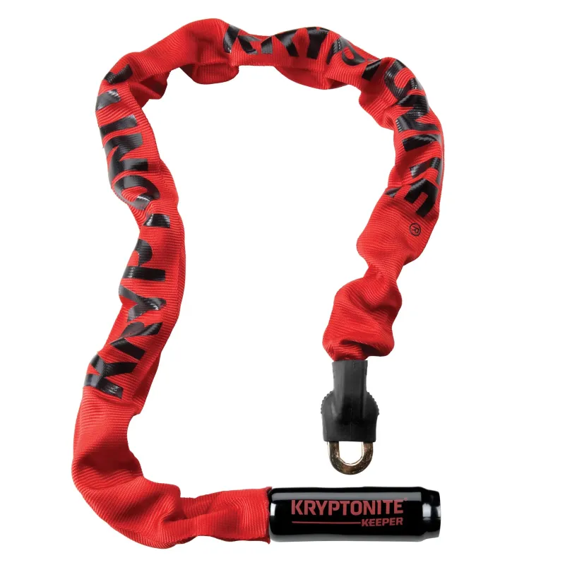 Kryptonite Keeper 785 Integrated Chain Lock Red