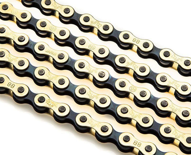 Izumi V Super Toughness 3/32" Chain, Gold/Black NLS