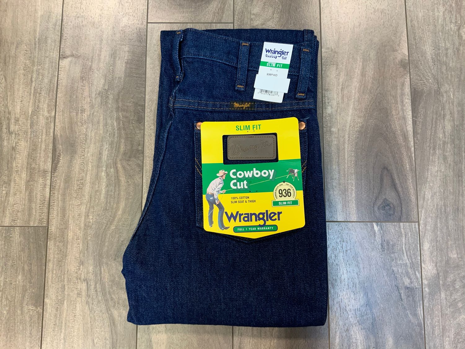 WRANGLER PRE WASH SLIM, Style: 936PWD, Size: 42 X 32