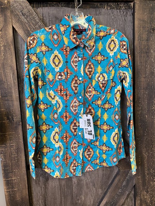 JUNIORS B4S4076 DALE BRISBY LS SNAP SHIRT