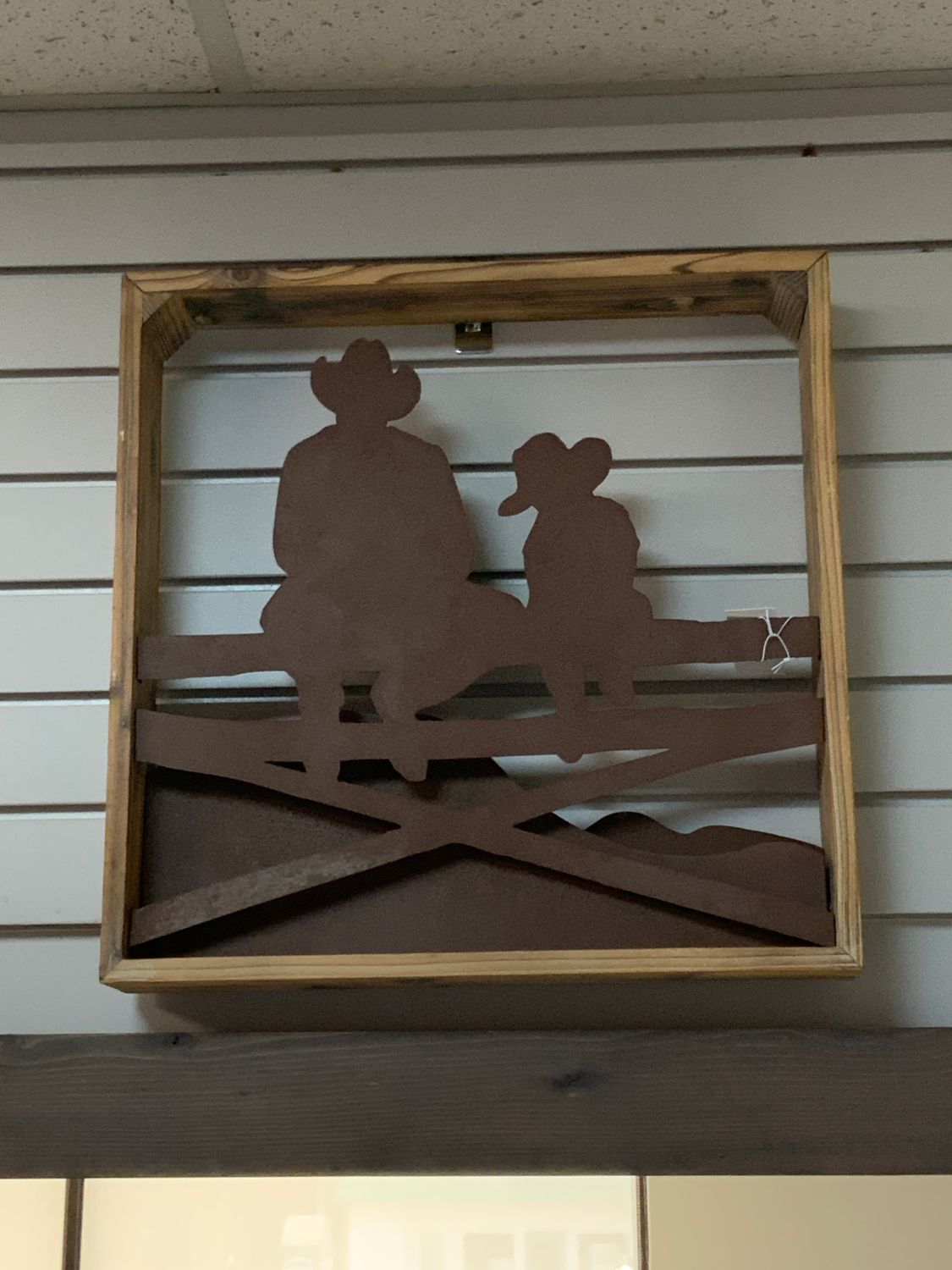 GANZ COWBOY WALL ART, Style: BOY AND PAPA