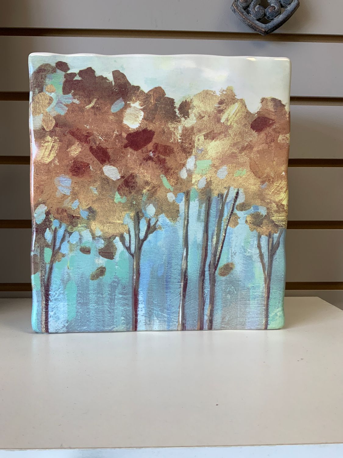 BETTY BRIGHT FOREST SQUARE CERAMIC VASE, Style: Ceramic