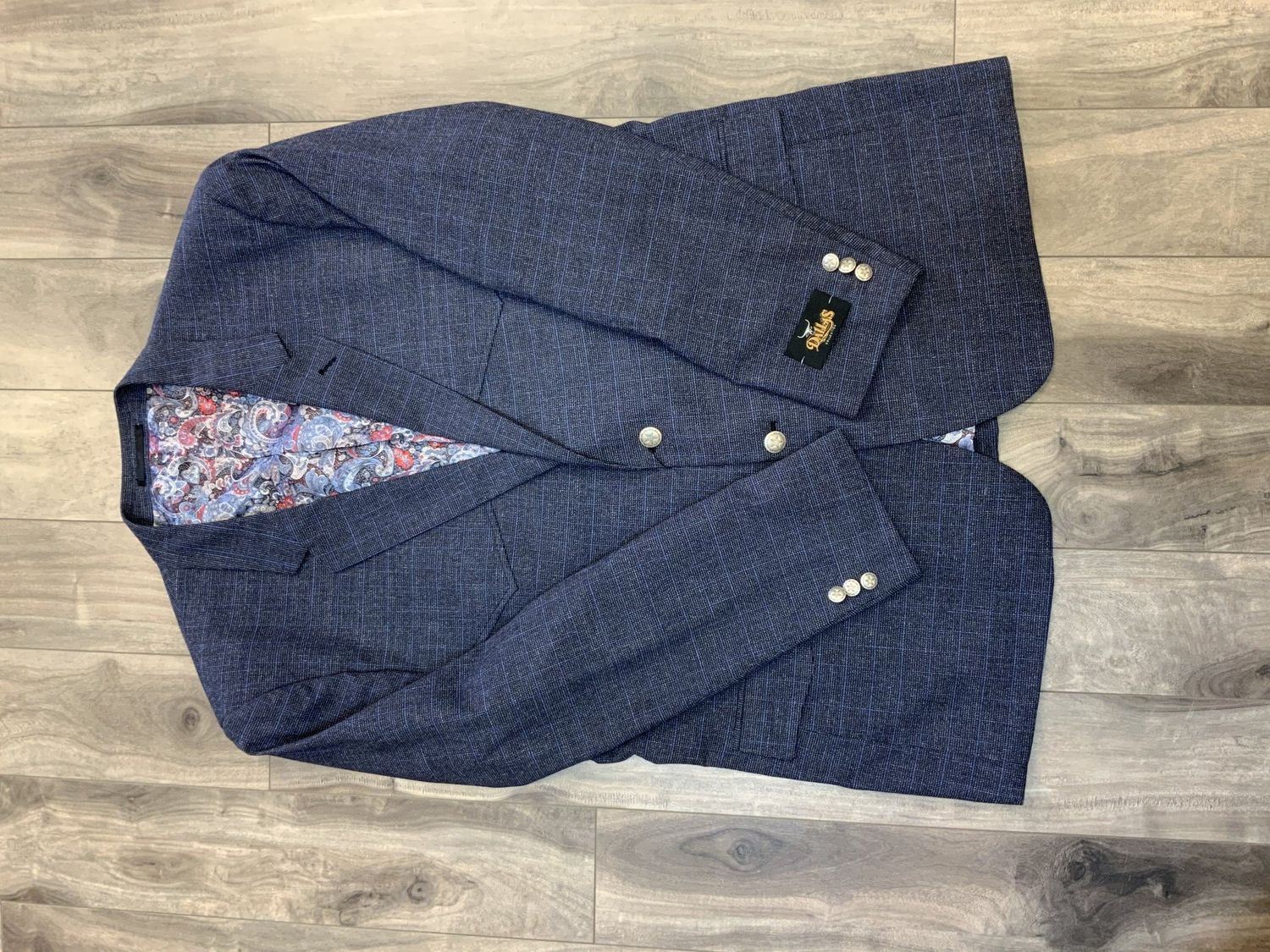 WESTERN SPORT JACKET, Color: BLUE, Size: 52