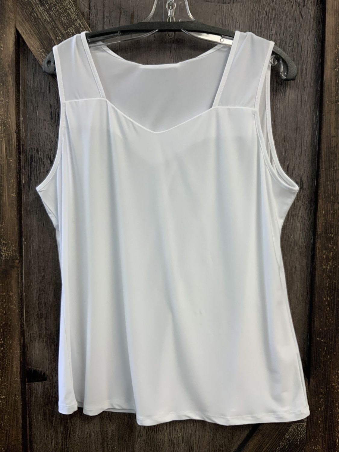 RED SWEETHEART LADIES TANK, Color: WHITE, Size: L