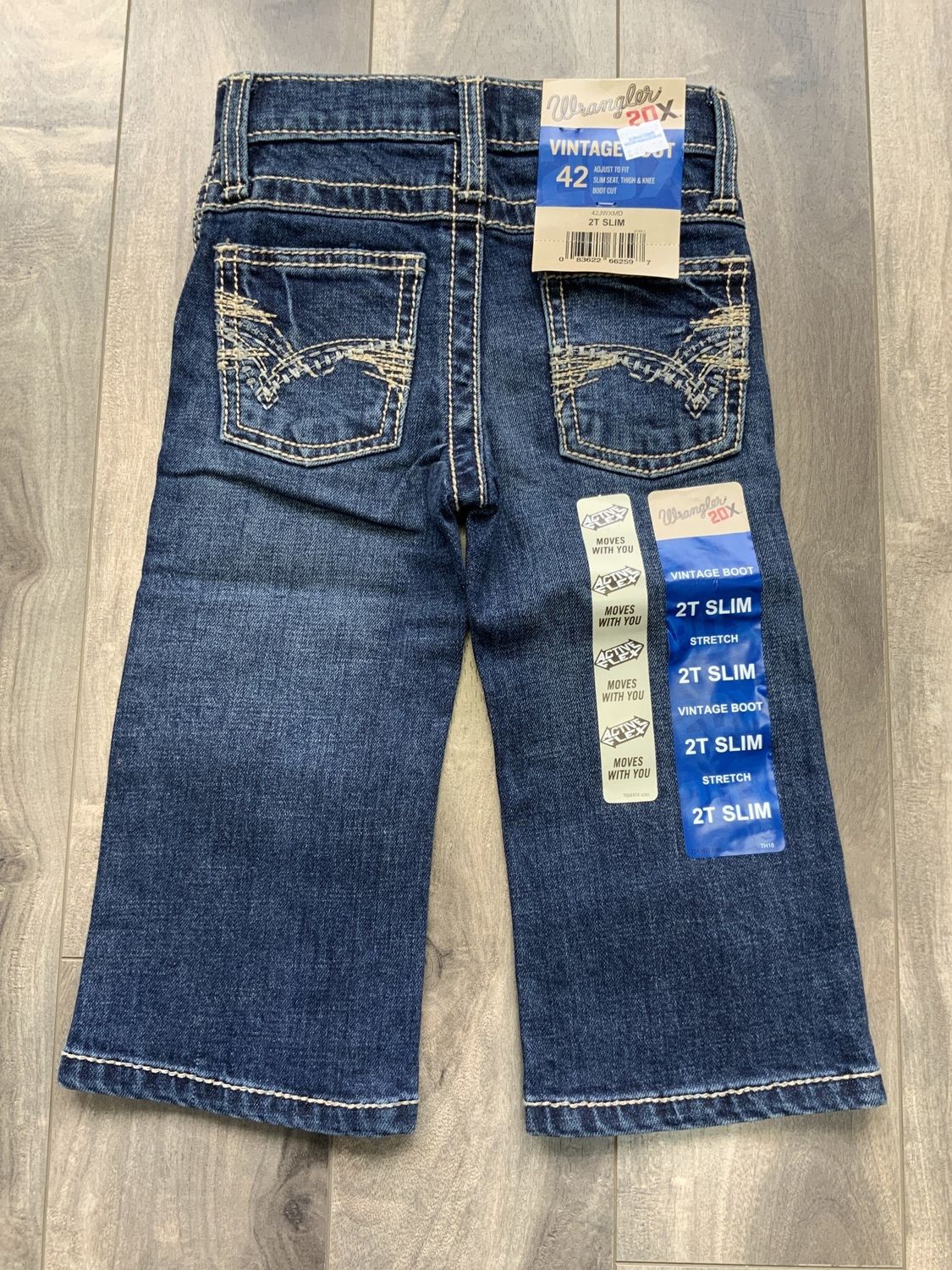 WRANGLER BOY&#39;S 42 VINTAGE JEAN, Style: 42JWXMD, Size: 2T SLIM