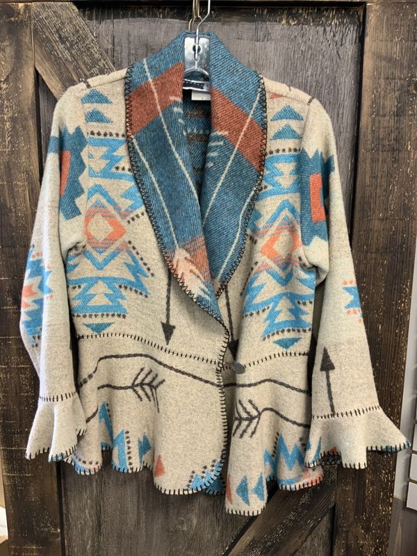 STARK FLOUNCE WRAP JACKET